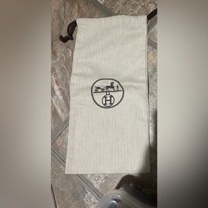 Hermès Beige Herringbone Dust Bag